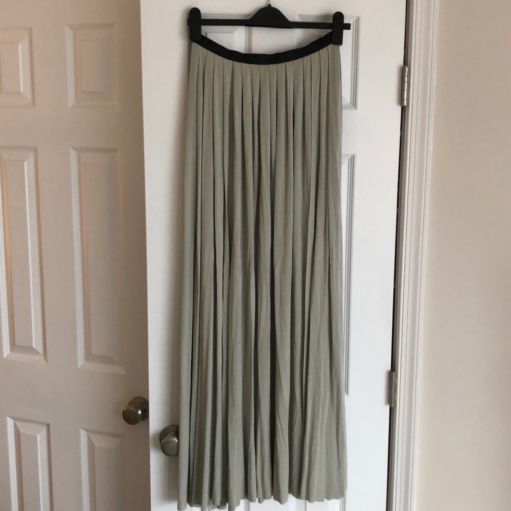 Pale Green Maxi Skirt